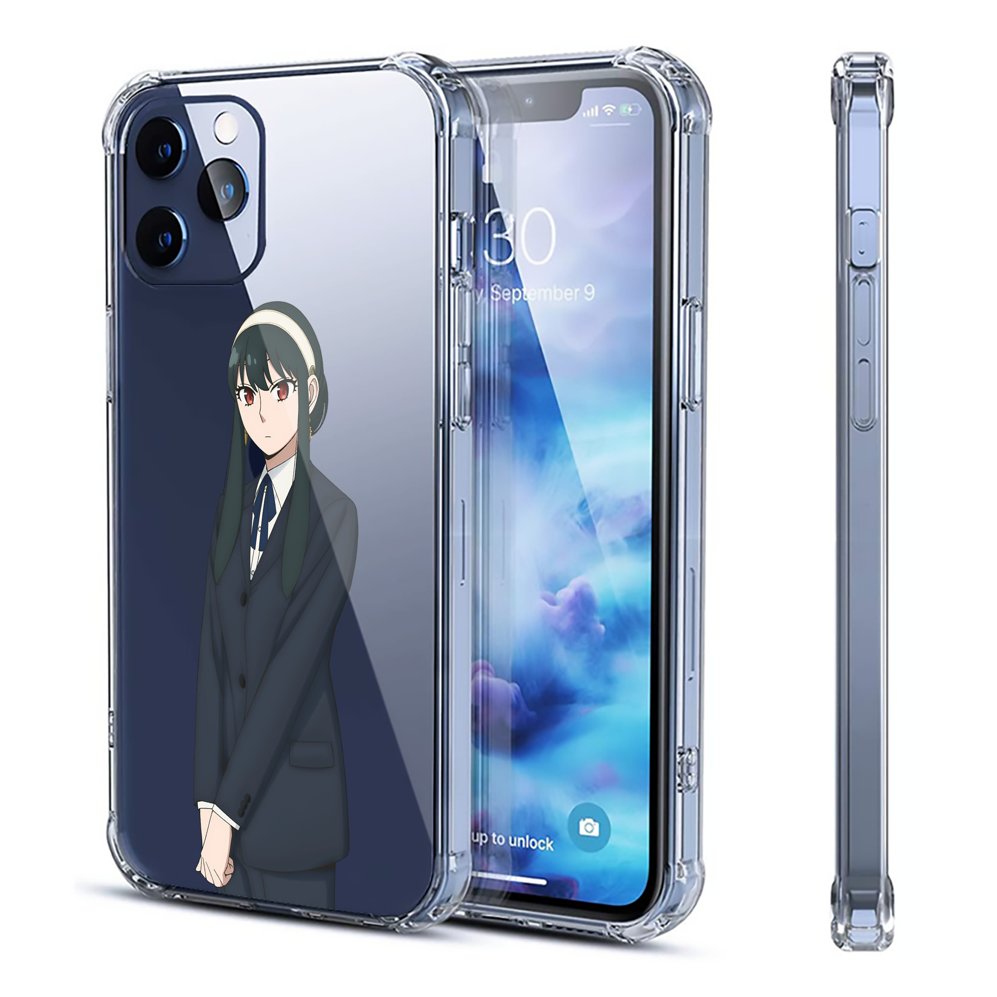 （画像用） SPY×FAMILY间谍家家酒 【iPhone 12シリーズ対応】透明スマホケース（クリアソフトケース）